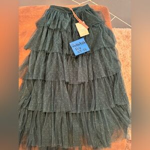 JessaKae Green Tiered Skirt
